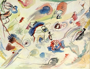 Primo acquarello astratto di Kandinskij