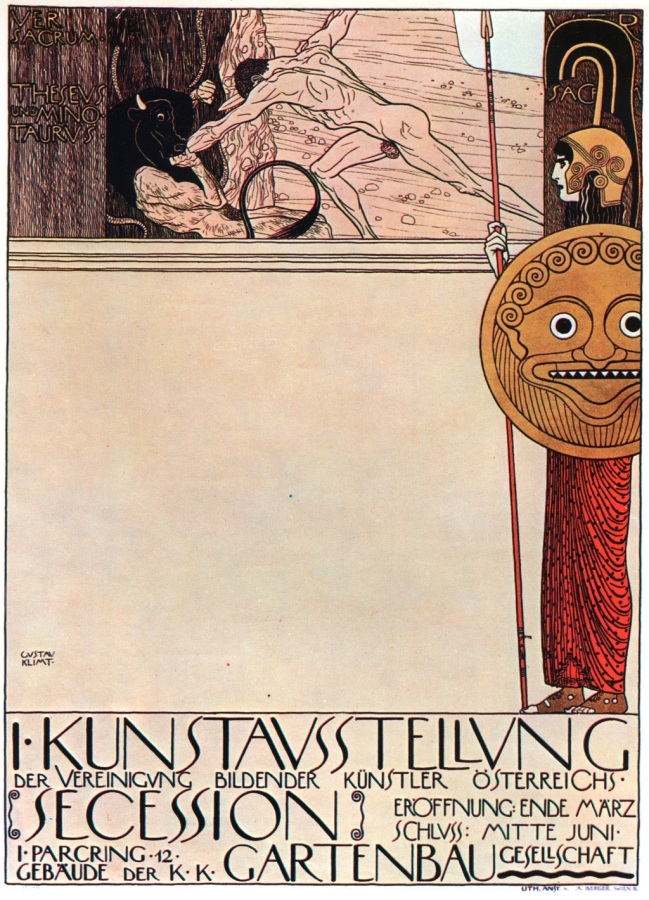 Gustav Klimt, Manifesto della I Esposizione della Secessione Viennese, 1898